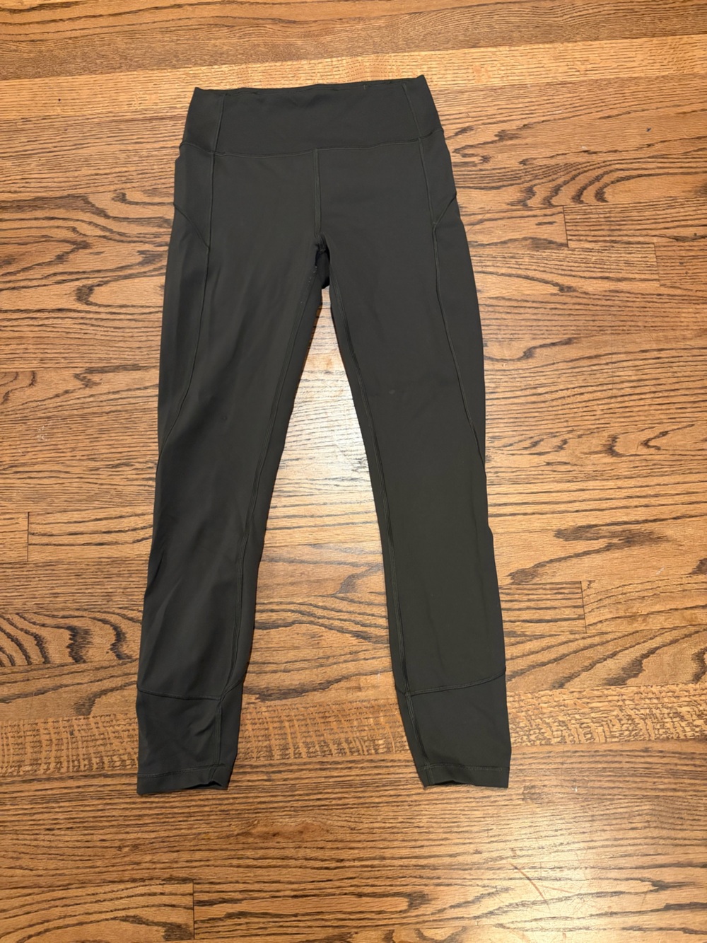 Olive green Lululemon Athletic Leggings - Sleek Stretch Fit